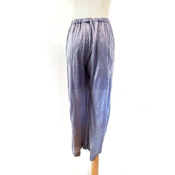 Kathleen Sommers Grey Semi Sheer Pants Small Lagenlook Casual Summer - Picture 4 of 8